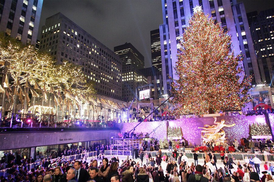 Eines der großen Weihnachtsevents in New York – Am Mittwoch wurde der Baum im Rockefeller Center erleuchtet (mit Video 2:13)