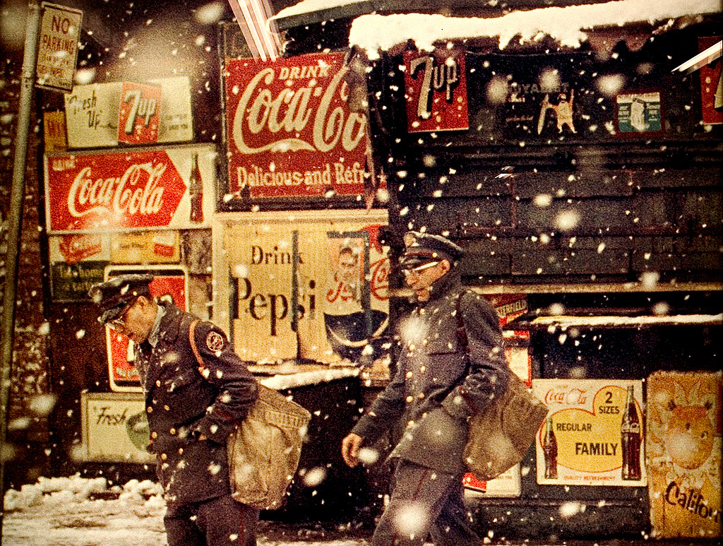 New York Bilder aus den 1950er Jahren von Saul Leiter, einem Pionier der Farbfotografie