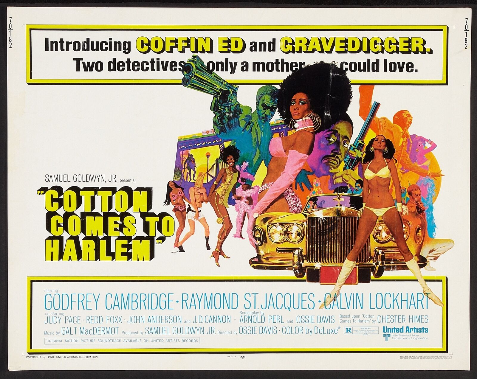 8 Poster von Blaxploitation Movies, dem schwarzen Filmgenre aus den 1970er Jahren, die in New York spielen