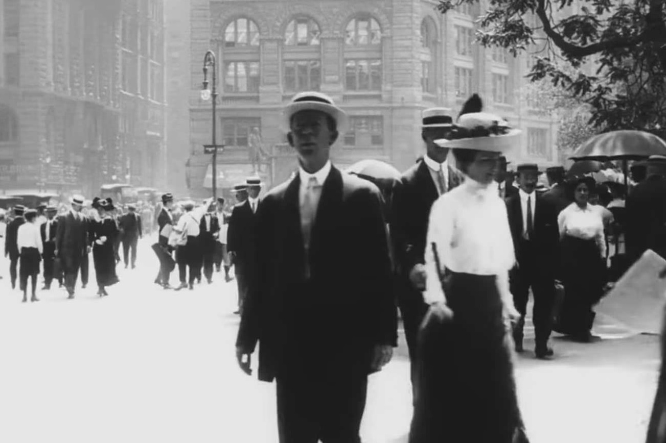 Zeitreise – New York Filmaufnahmen aus dem Jahr 1911 in unglaublich hoher Qualität (07:45)