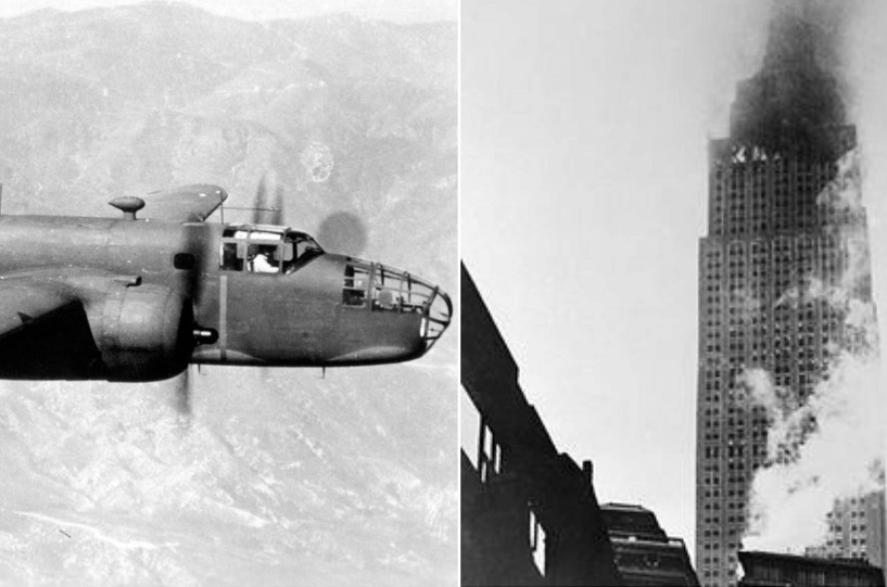 Schlimmster Unfall in der Geschichte des Empire State Building – im Juli vor 79 Jahren schmettert B-25 Jagdbomber gegen den Wolkenkratzer