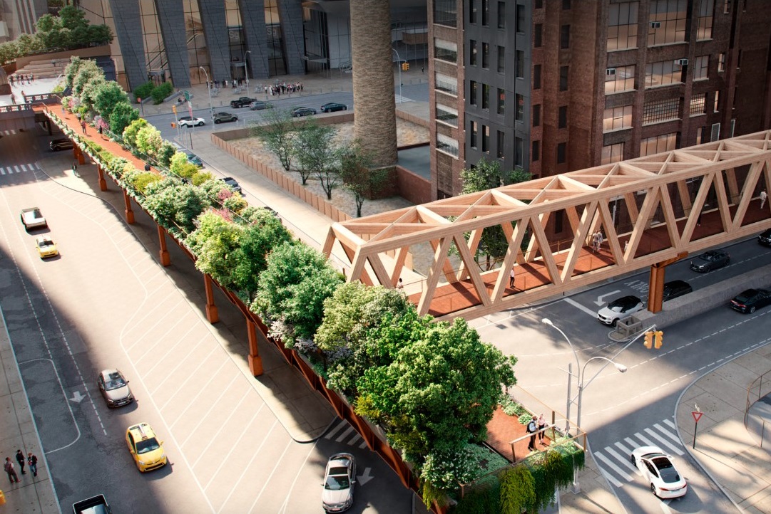 Es besteht aus zwei Brücken – das letztes Stück des High Line Parks soll im Frühling 2023 eröffnet werden