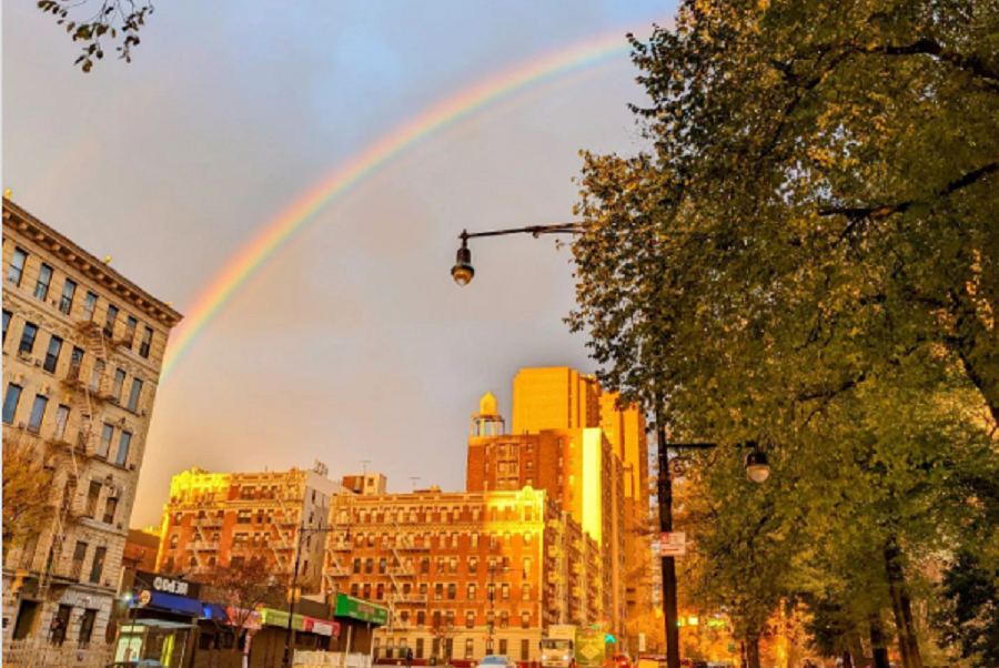 Am Montag gab es einen seltenen doppelten Regenbogen in New York – Bewohner freuen sich mit Fotos auf Social Media