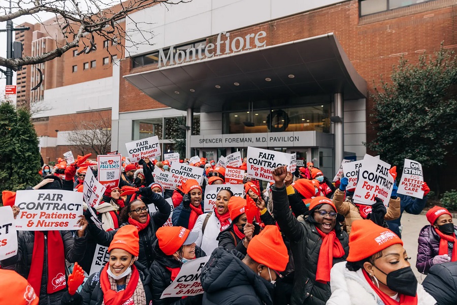 Größter Streik New Yorker Krankenpflegern seit Jahrzehnten – 7000 treten wegen Arbeitsüberlastung in den Ausstand