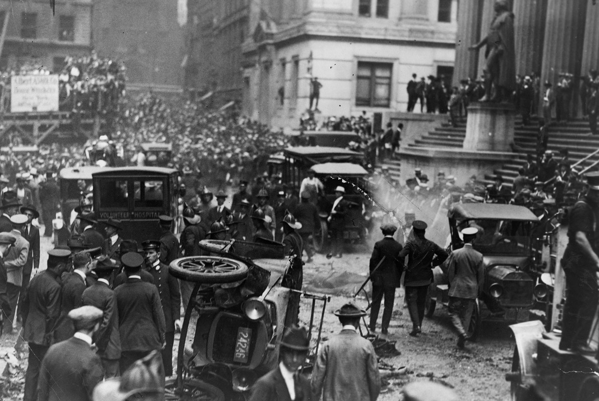 Bombenanschlag auf der Wall Street 1920 war 75 Jahre lang die tödlichste Terrorattacke in den USA