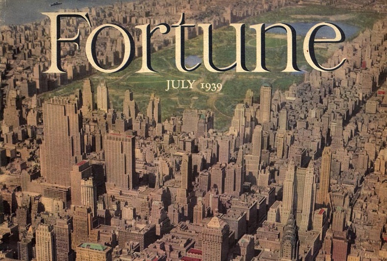 Spektakuläre Zeitreise – 1939 Fortune Magazin Sonderausgabe zu NY – komplett, perfekte Auflösung, mit Stadtplan